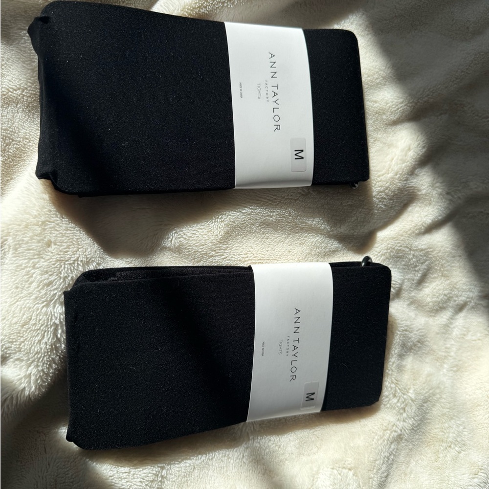 Ann Taylor Factory Classic Black Hosiery Set